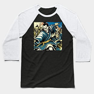 Warring Japanese Samurai Ronin Baseball T-Shirt